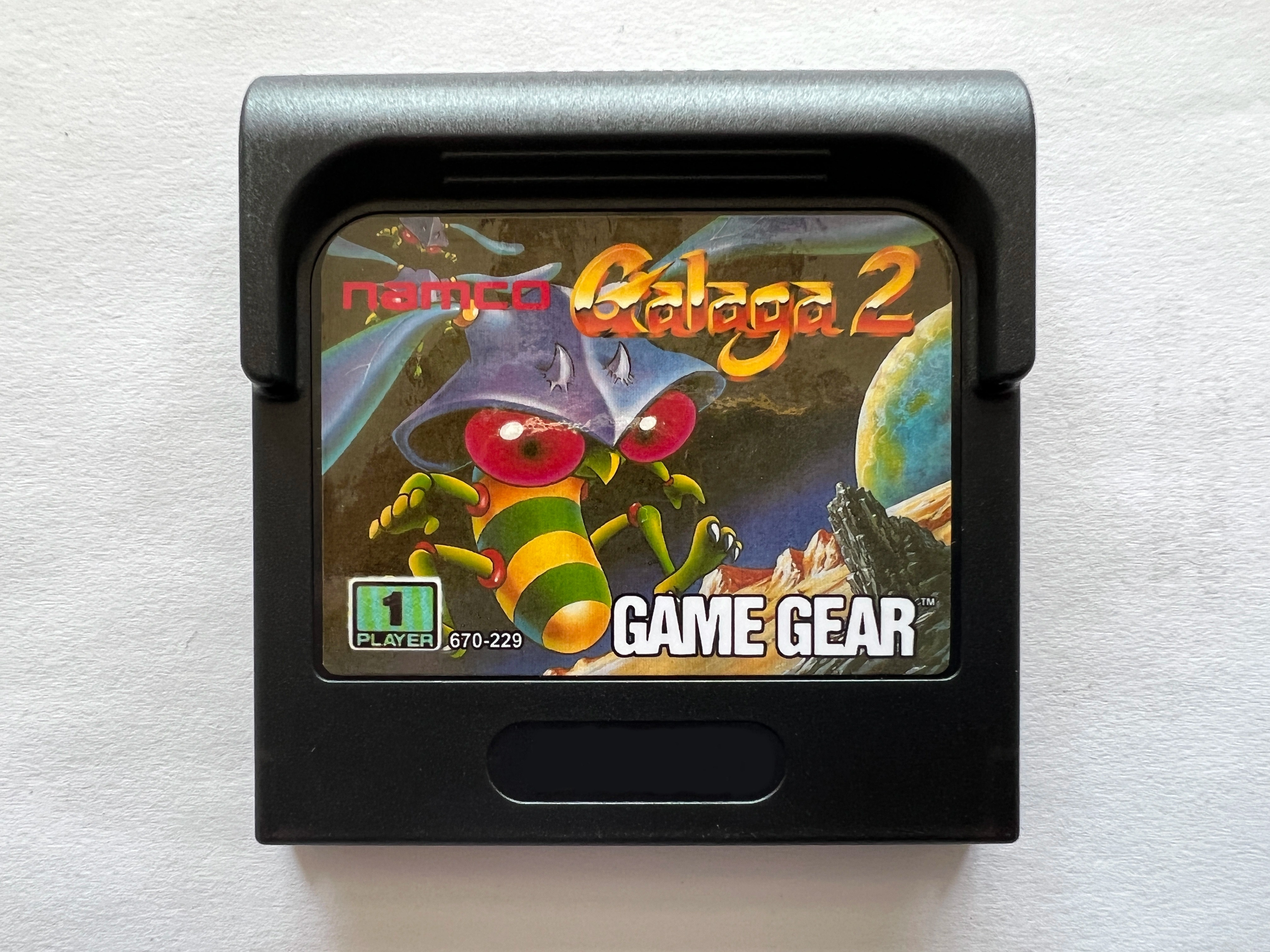 8bit GAME GEAR cartridge : Galaga 2 ( European Version!! )