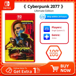 Nintendo Switch 2 Game Deals - Cyberpunk 2077 Ultimate Edition - Games Adventure Action and RPG Genre Switch 2 Edition