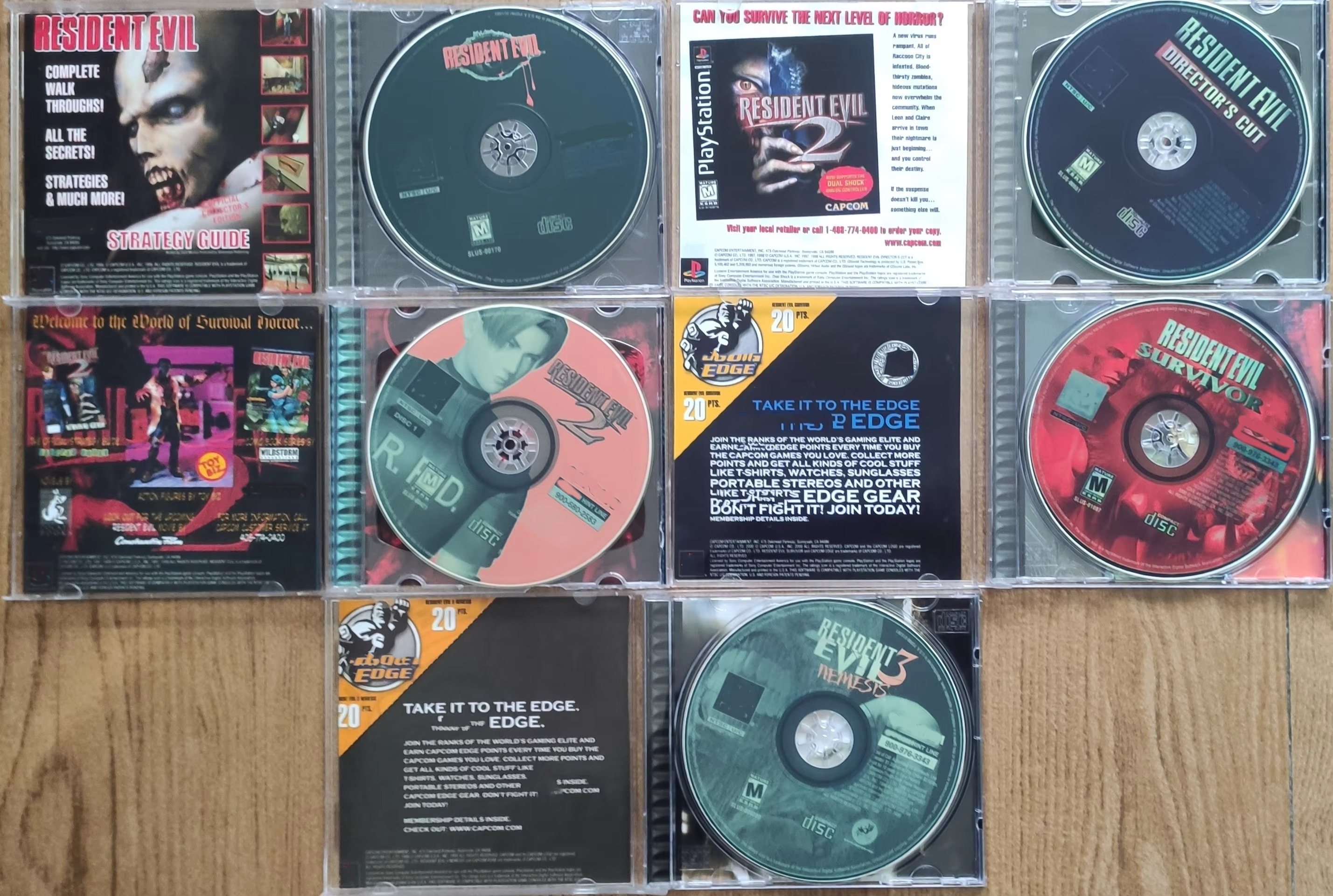 PS1 Residentevil Series NTSC-U With Full Manual Disc Copy Game Unlock Console Station1 Retro Optical Driver Video Game Parts