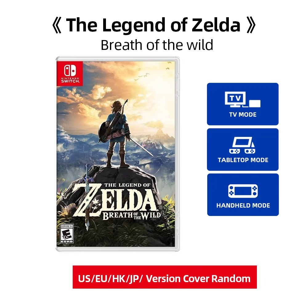 Nintendo Swtich - The Legend of Zelda Breath of the Wild - Game Deals Games Cartridge Physical Card