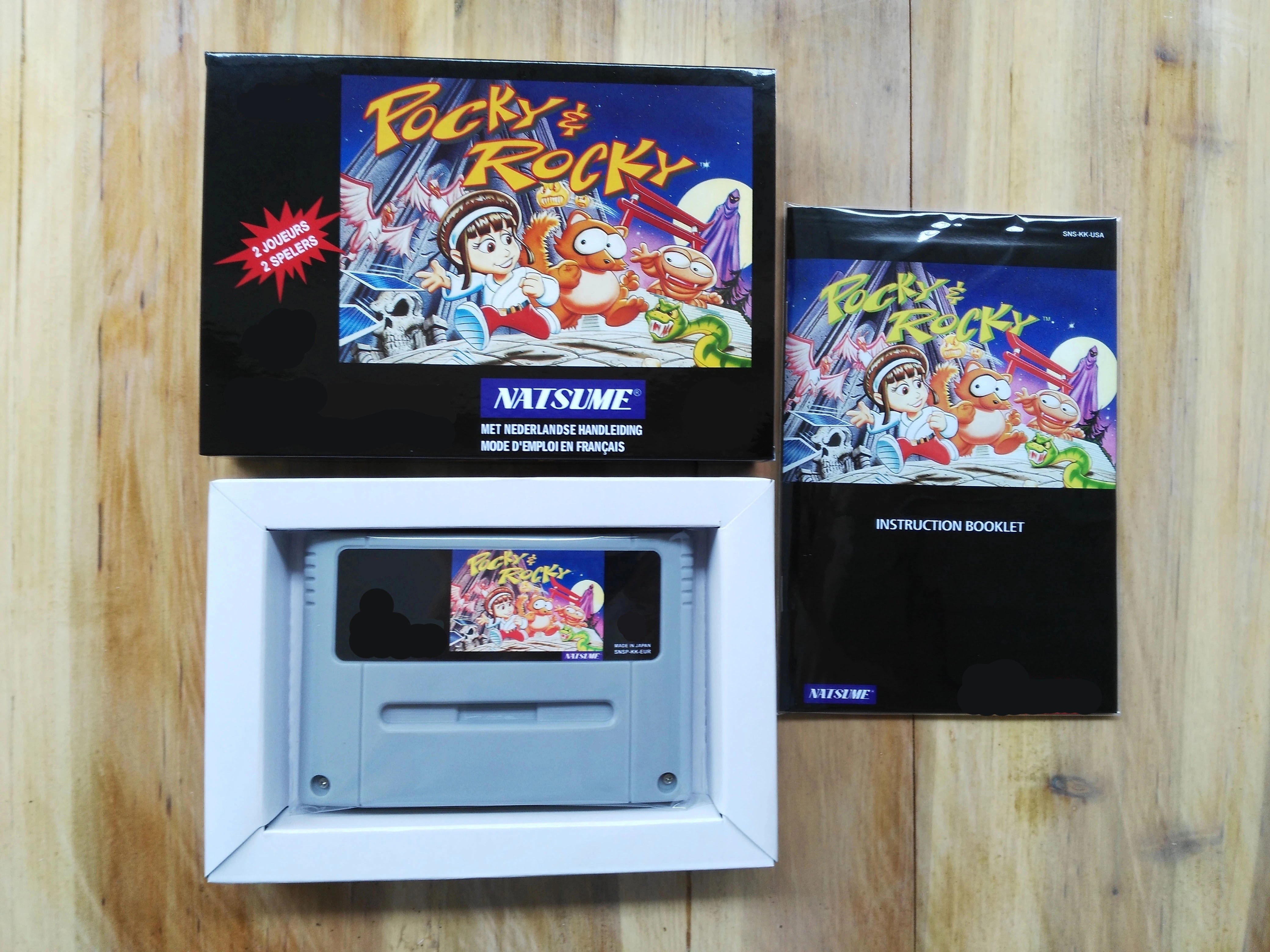 16Bit Games ** Pocky & Rocky 1 ( PAL Version!! Box+Manual+Cartridge!! )
