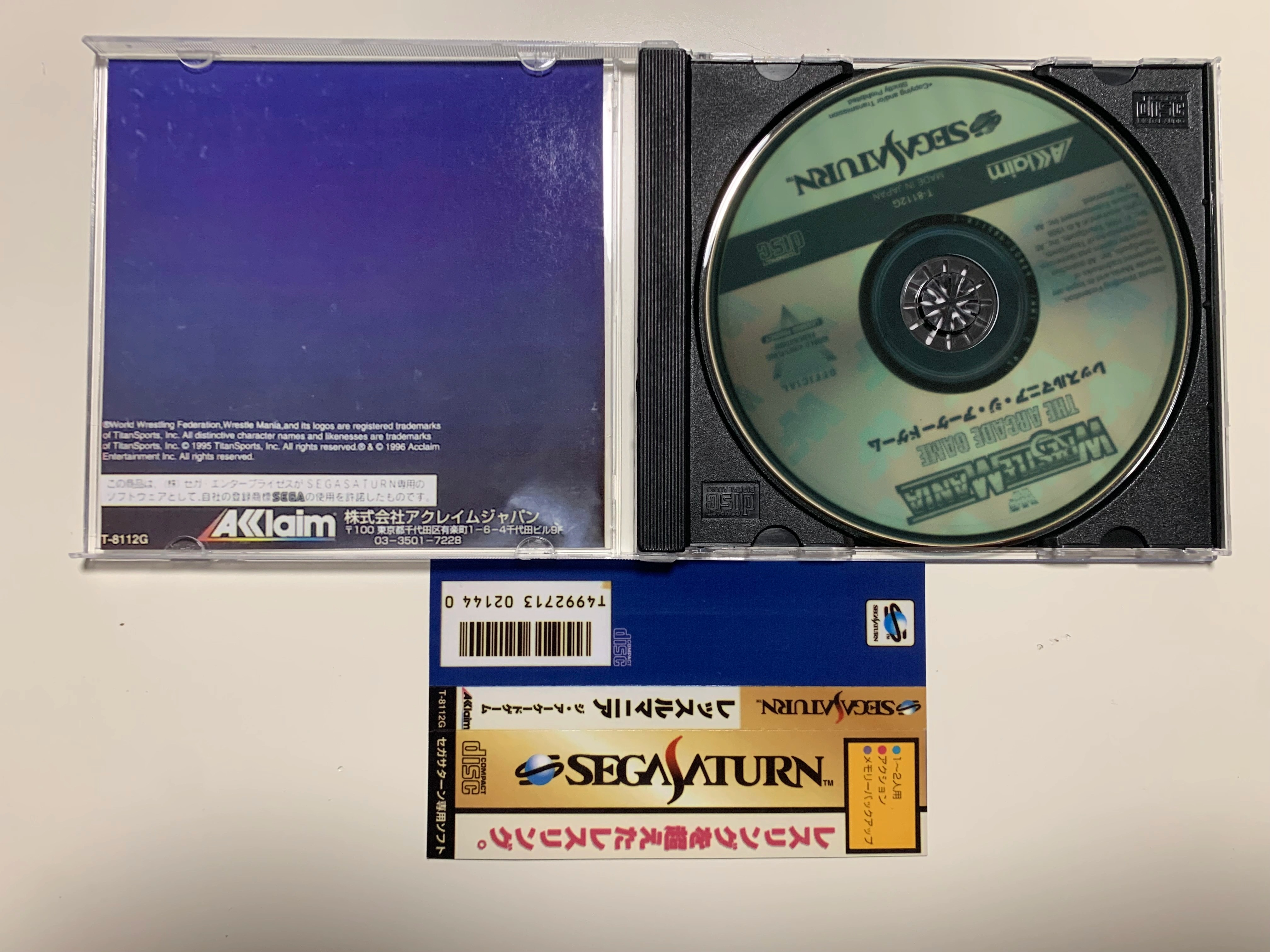 Saturn Copy Disc Game WWF WrestleMania The Arcade Game WWF Unlock SS Console Game Optical Drive Retro Video Direct Reading Game