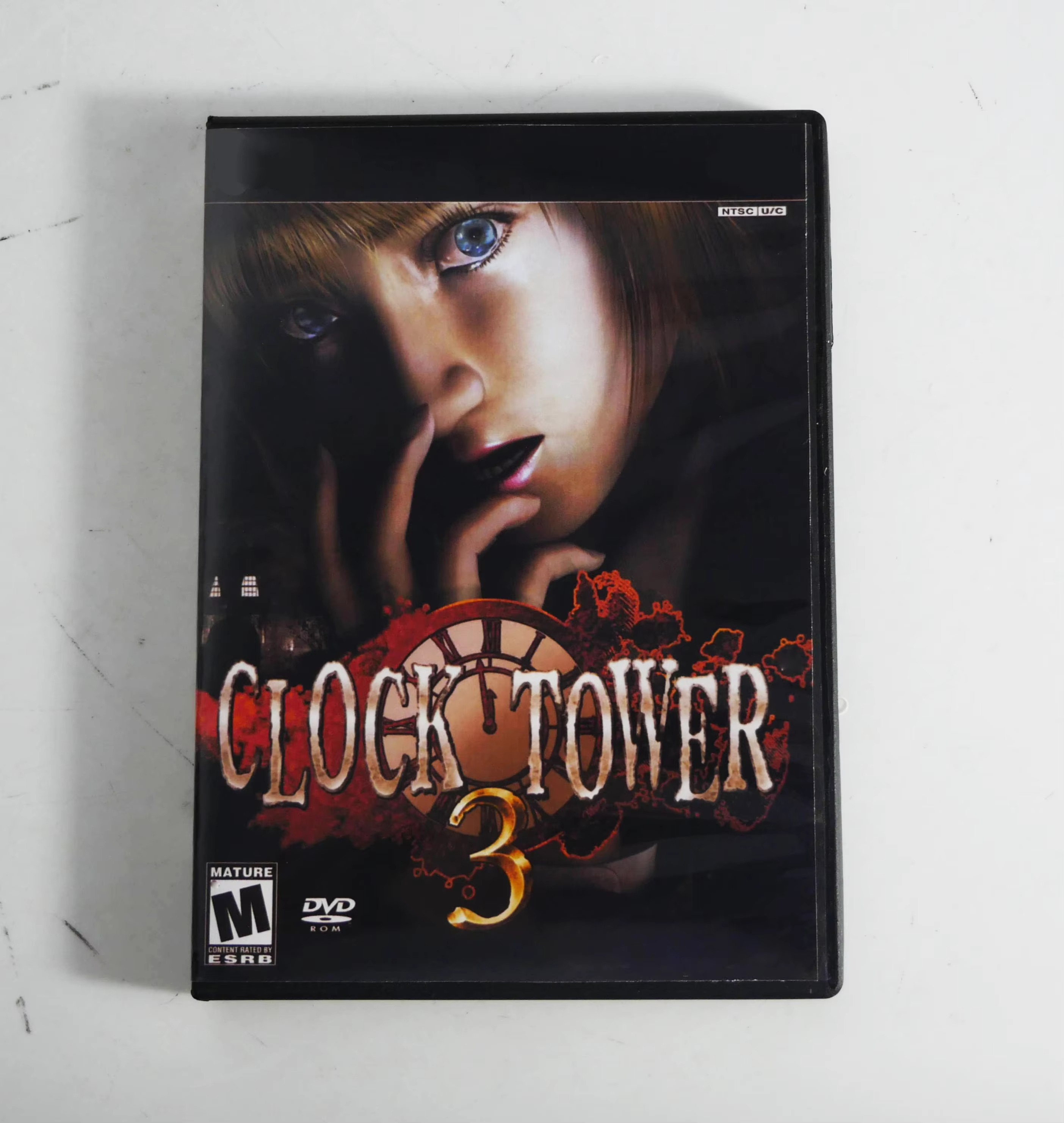 PS2 Clock Tower 3 With Manual Copy Disc Game Black Bottom Unlock Console Station 2 Retro Optical Driver Video Game Parts