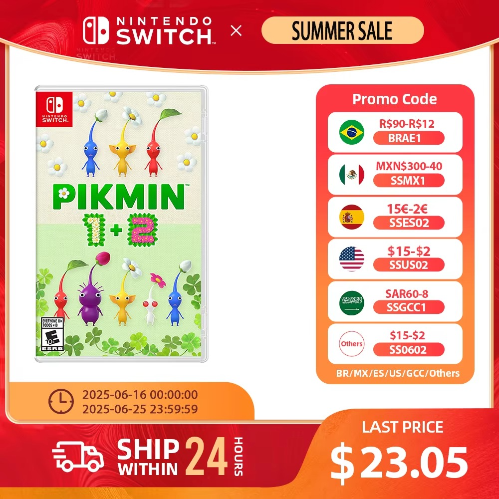 Pikmin 1 and 2 - Switch Action Game Cartridge Physical Card for Nintendo Switch Oled Lite