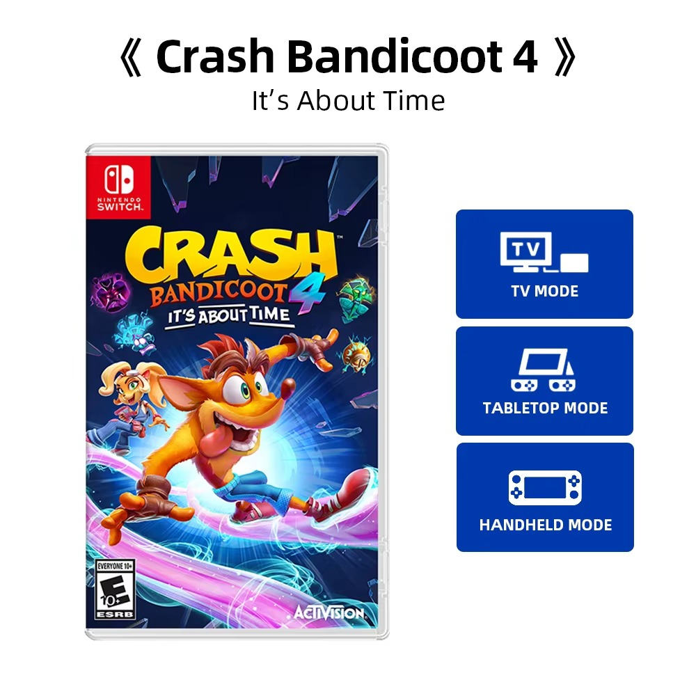 Nintendo Switch Game - Crash Bandicoot 4: It’s About Time - Games Physical Cartridge