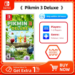 Nintendo Switch - Pikmin 3 Deluxe - Games Cartridge Physical Card Support TV Tabletop Handheld Mode
