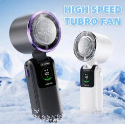 New Ice Pack High-Speed Handheld Electric Fan