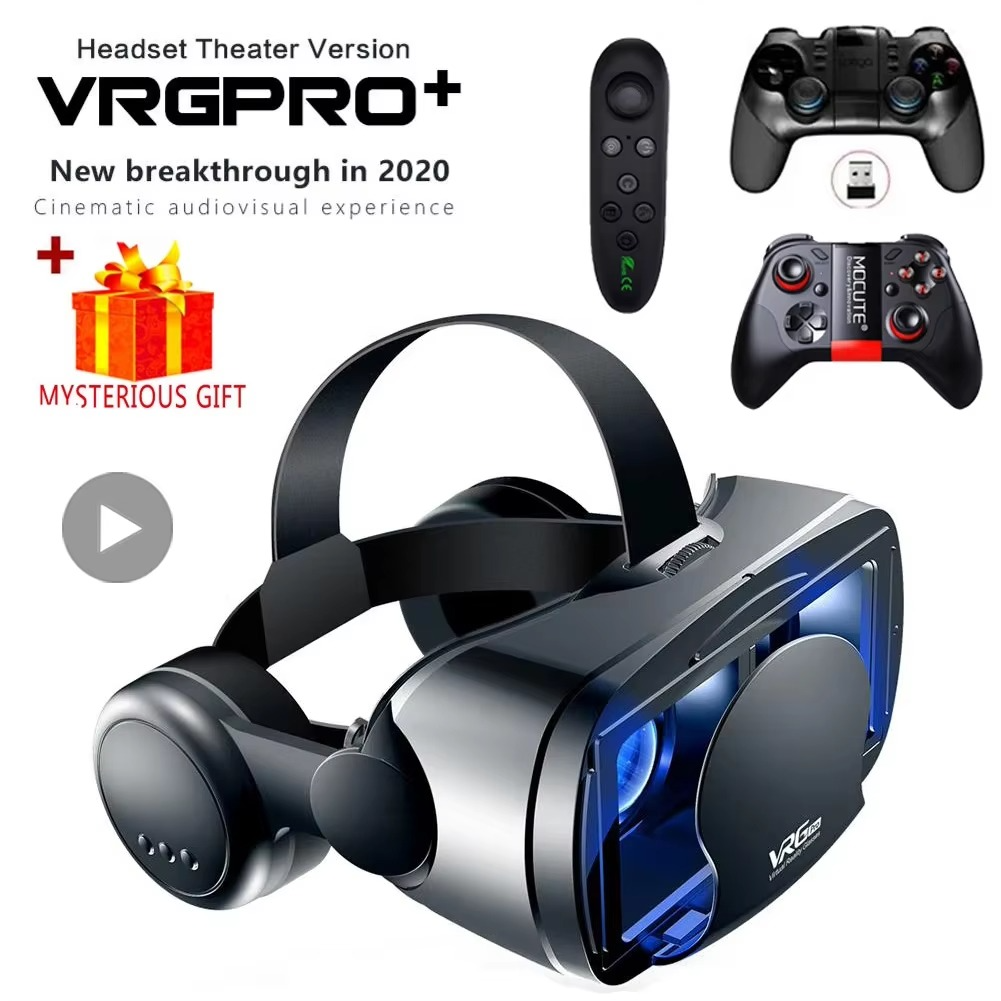 Virtual Reality 3D VR Glasses Headset Smart Helmet for Smartphones with Headphone Controller Viar Binoculars