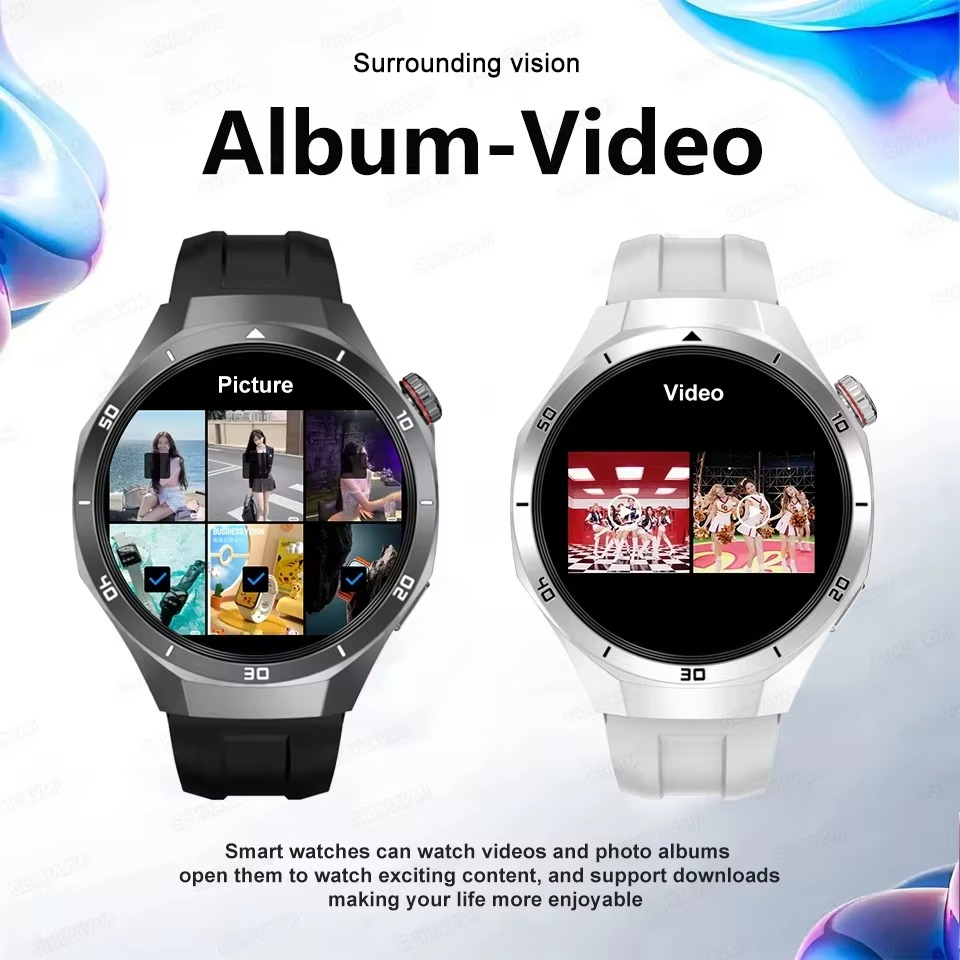 2025 Fashion 32GB Big Memory Men Smart Watch APP Download TWS 3D Menu GPS Navigation Video Play Motion HD Call Watch For HUAWEI