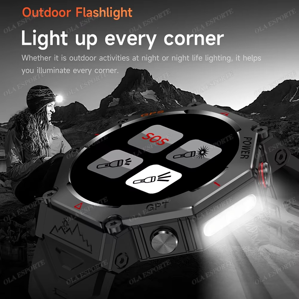 New Swimming Smart Watch for Xiaomi Huawei Watch IP69K Waterproof BT Call GPS Compass Amoled Military Sport Smartwatch Men Women