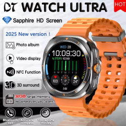 2025 For Samsung New Watch Ultra Smartwatch 32G Memory Video GPS NFC AMOLED Fitness Sport Health Watches TWS Earphone mode Clock