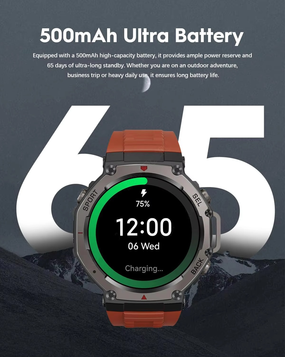 T-Rex 3 Military GPS Men Smartwatch For Xiaomi Samsung 10ATM Waterproof AMOLED Screen Dual-band GNSS 170+ Sports HD Call Watches