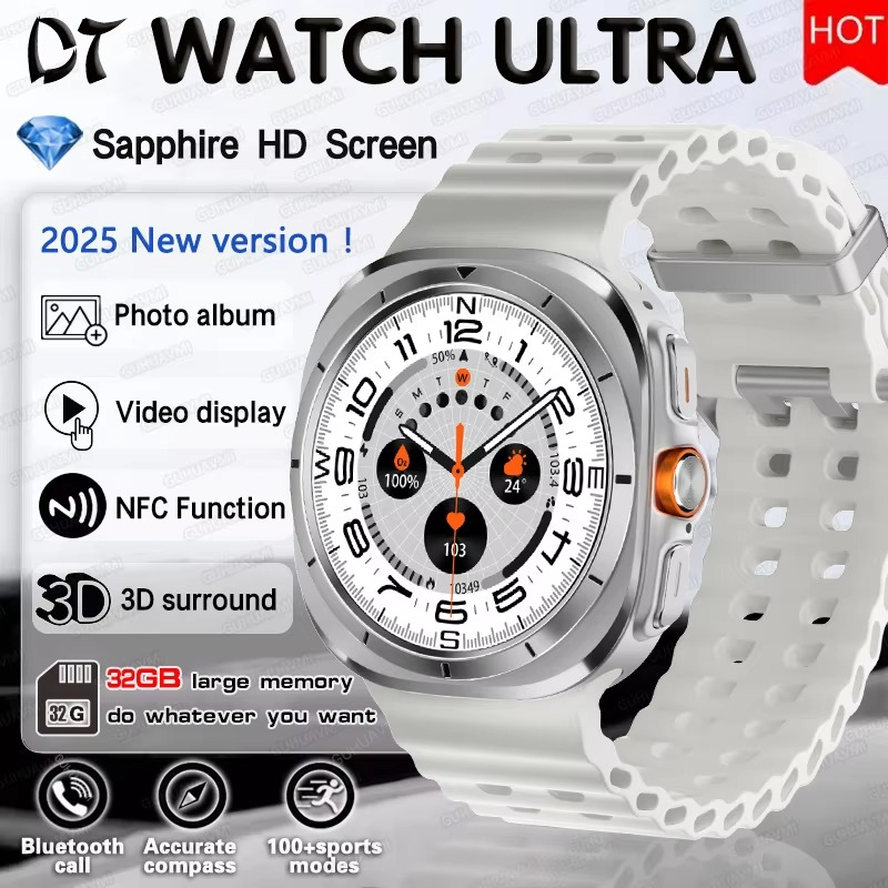 T-Rex 3 Military GPS Men Smartwatch For Xiaomi Samsung 10ATM Waterproof AMOLED Screen Dual-band GNSS 170+ Sports HD Call Watches