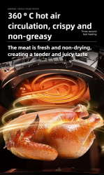 220V 8.5L Air Fryer Automatic Electric Oven No Turning Over New Large-capacity Multi-function Intelligent Oil-free Integration