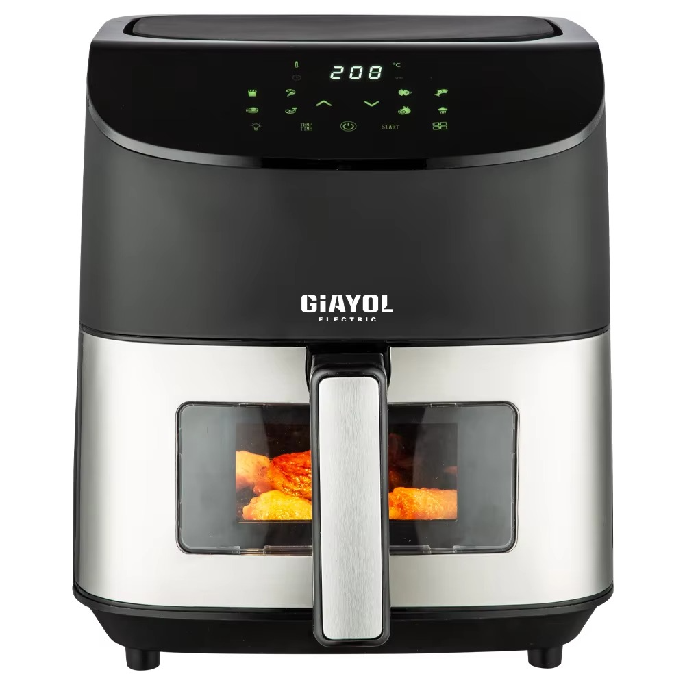 5Liter 6L 7L 8L 9L 10L 11L 12Litre Oil Free Fryer Electric Digital Rapid Air Fryer Stainless Steel Smart Visible air Fryer