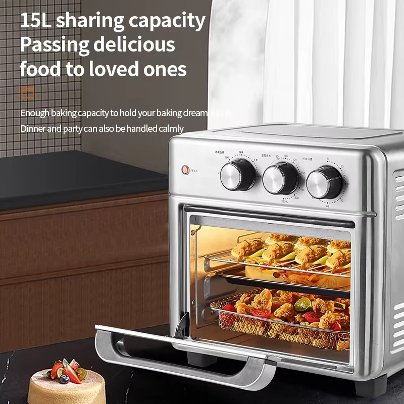 Smart air fryer oven 26L 13L Large Capacity Electric Air Fryers Visible Window Household Kitchen Deep Fryer without Oil EU 220V
