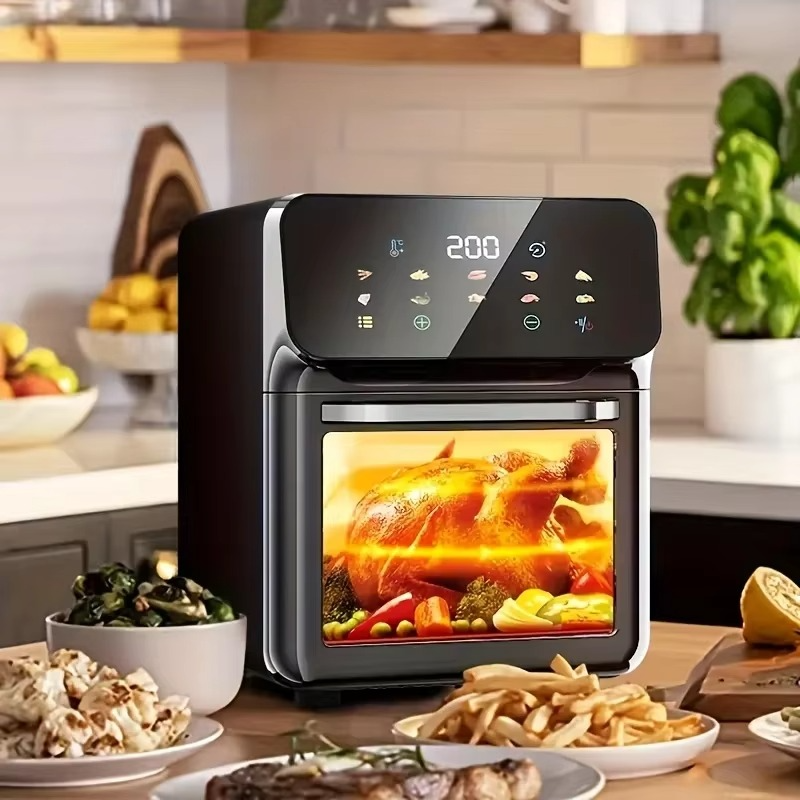 1350W 12L New Intelligent Visual Air Electric Explosion Cooker Intelligent Large Capacity Multifunctional Blast Oven,Two Colors