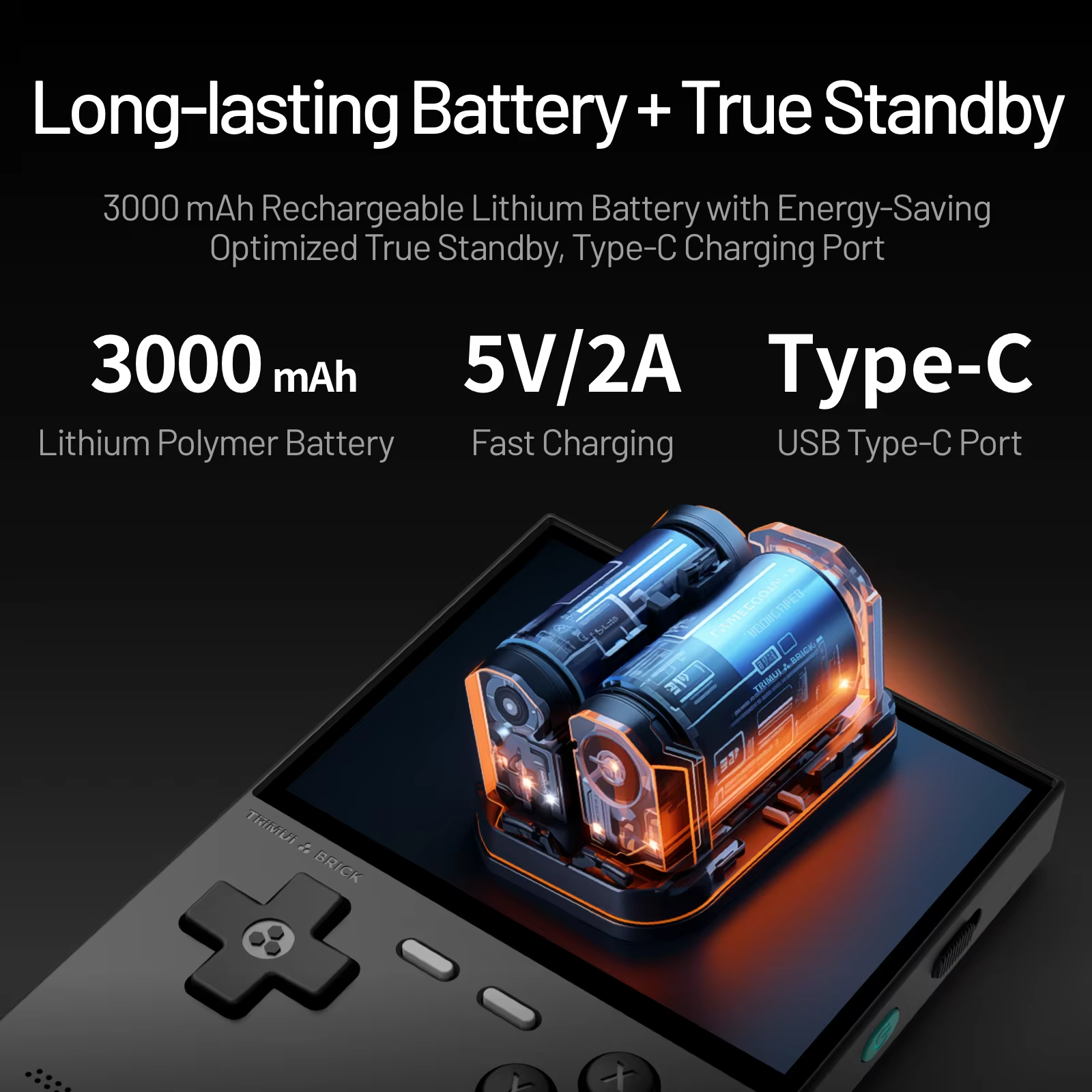 Trimui BRICK Handheld Game Players Consoles 3.2'' IPS Screen Emulator Linux System Portable Retro Video Games Allwinner