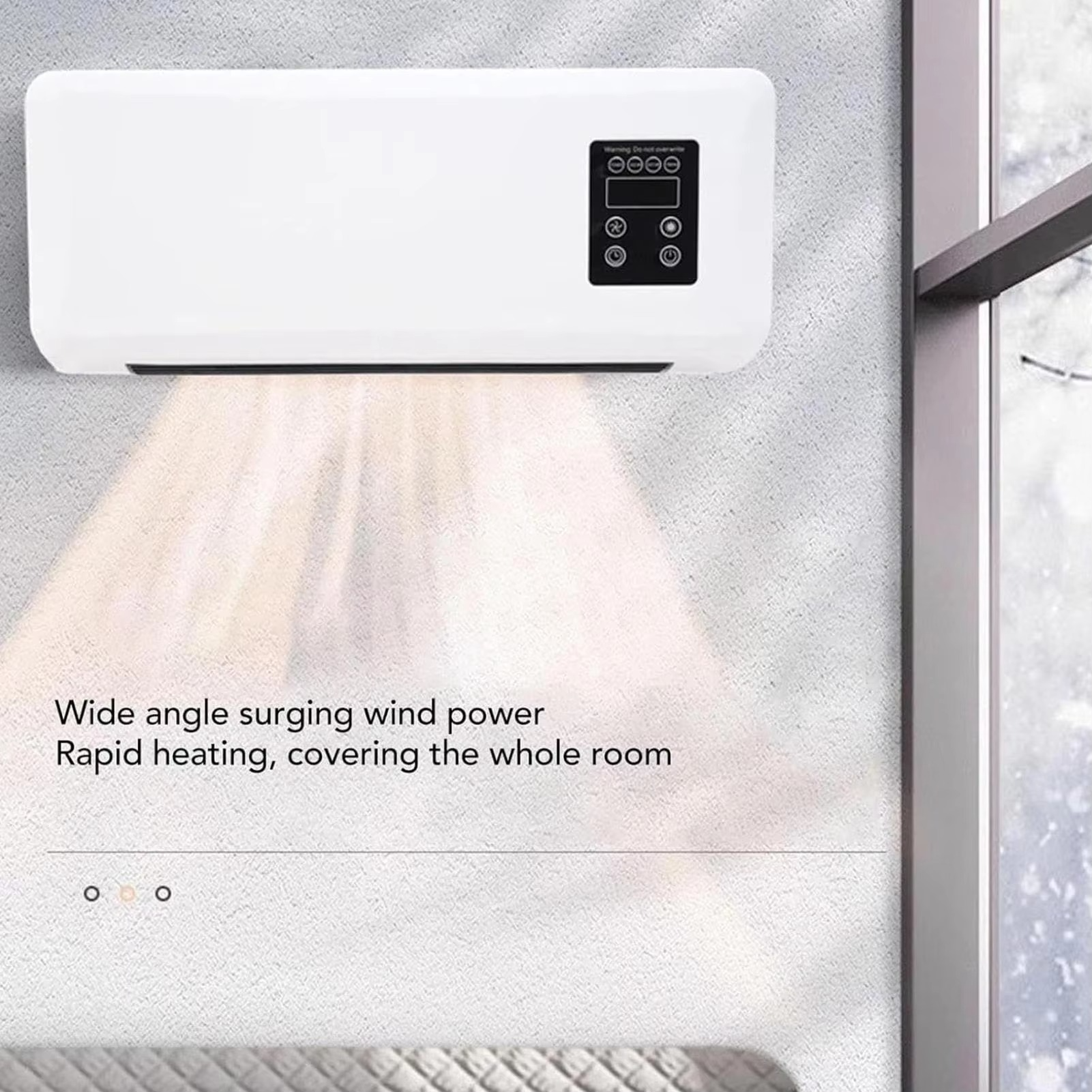 Wall Air Conditioner Ductless Air Conditioner Cooler and Heater Combo Portable Cooler Combo Split System AC Heating No Window