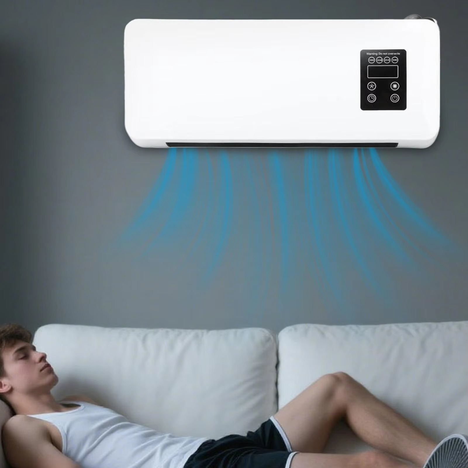 Wall Air Conditioner Ductless Air Conditioner Cooler and Heater Combo Portable Cooler Combo Split System AC Heating No Window