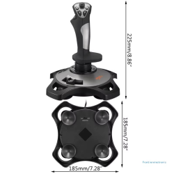 PXN-2113 Flight Joystick Vibration Game Flight Joystick USB Charging Cable Suitable for PC for Windows (2000/XP/7/8/VIST