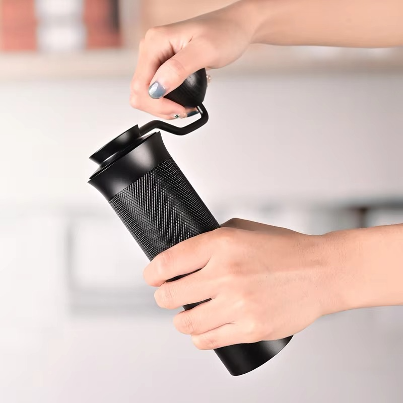 HAVMORE Stainless Seven-angle Steel Conical Burr Portable Manual Coffee Grinder Adjustable Aluminum Alloy Hand Coffee Grinder