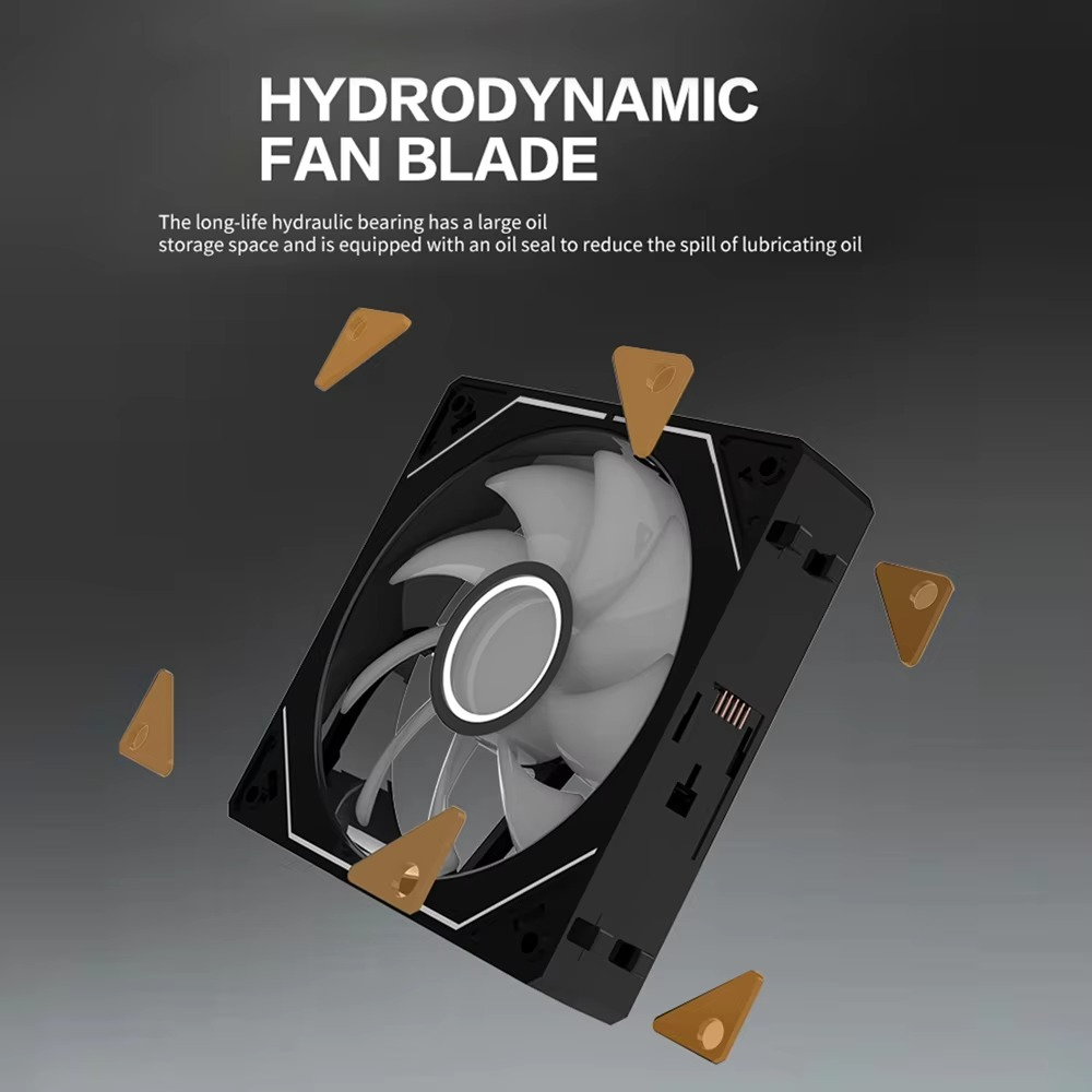Aigo AS12 120MM Fan Argb Pc Case Ventiladores Wireless Splicing Cpu Water Cooler Gabinete Gamer Cooling Kit Fans Rgb Ventilador