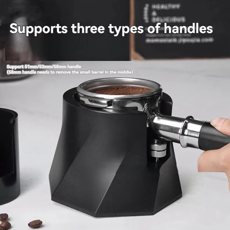 Coffee Tamper Holder For 51/53/58Mm Handle Height-Adjustable Organizer With Non-Slip Bottom For Cafe Shop Restaurant