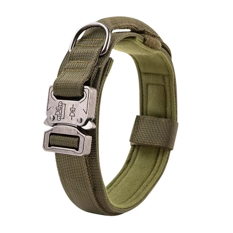 Dog Collar Durable Tactical Leash Set Adjustable Military Pet Collar Leash Medium Large Dog German Shepherd Training Accessories