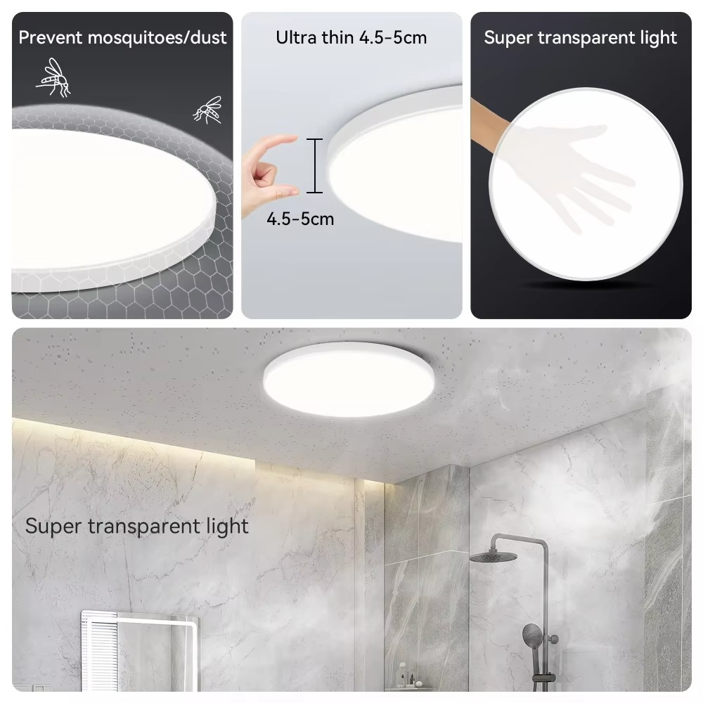 LED Radar Sensing Ceiling Lamp Intelligent Panel Lights Motion Sensor Lamp Hallways Corridor Aisle Stairways Home Ceiling Light