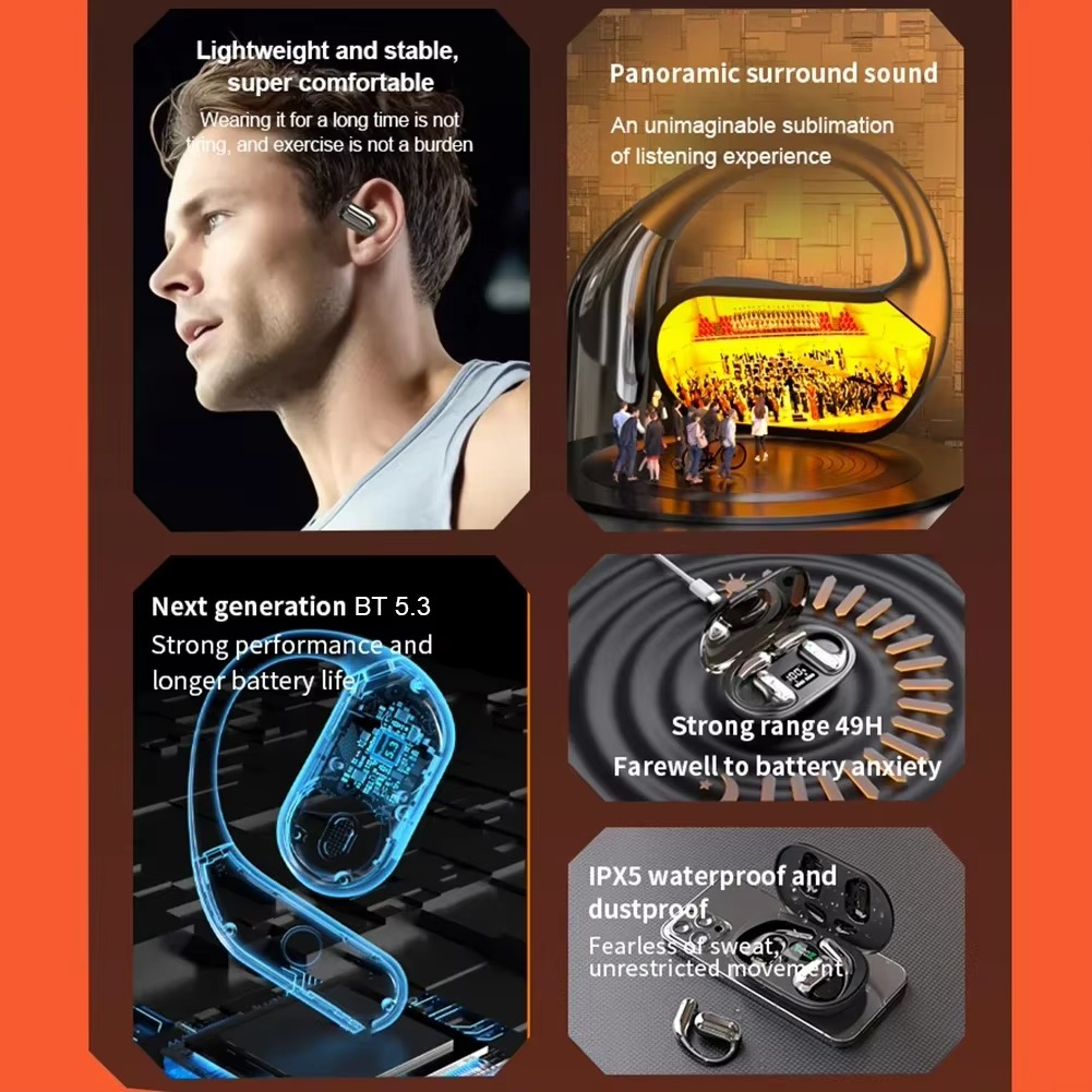 AI Translator Earbuds Pro - 144L Real-Time Speech To Text W/ANC Bluetooth 5.3 for Travel Business Calls Translation Headphones