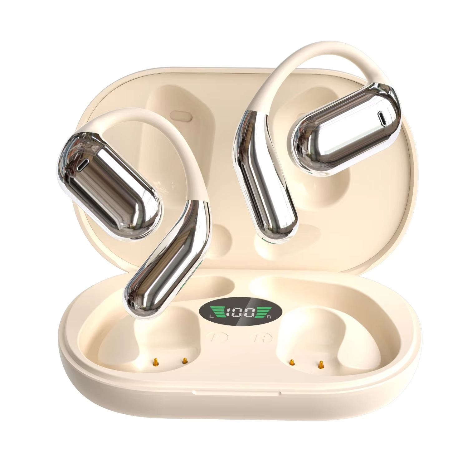 AI Translator Earbuds Pro - 144L Real-Time Speech To Text W/ANC Bluetooth 5.3 for Travel Business Calls Translation Headphones