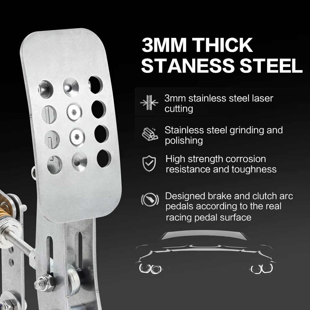 SIMJACK UT Pedals Sim Racing Pedals PC Racing Simulator Pressure Sensor Load Cell HE Hydraulic Pedal