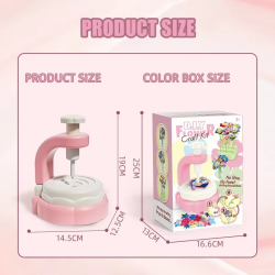 DIY Craft Kits Toys Kids Handmade Bouquet Making Machine Set Artificial Flower Toy Set Flower Arrangement Girls Educational Gift
