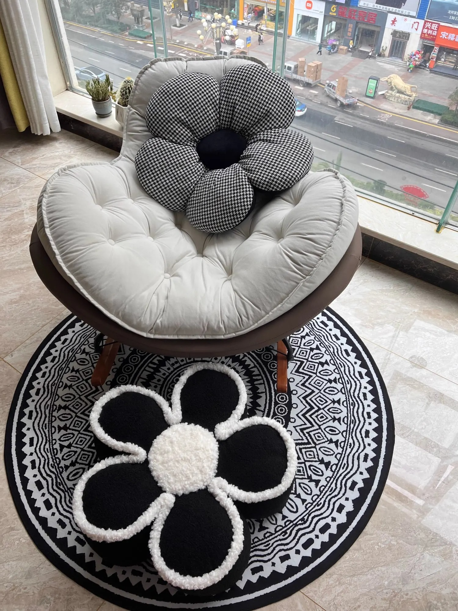 Nordic Rocking Chair, Lounge Chair, Balcony,living Room Home Leisure, Lazy Sofa, Adult Light Luxury Chair, Single Penguin Chair