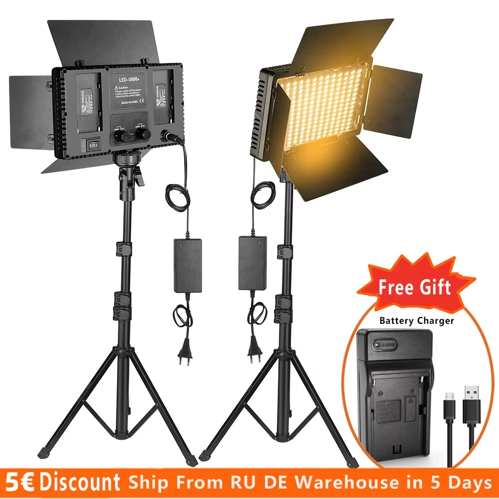 Nagnahz U800 LED Photo Studio Light for Tiktok Youbute Portable Video Recording Photography Panel Lamp