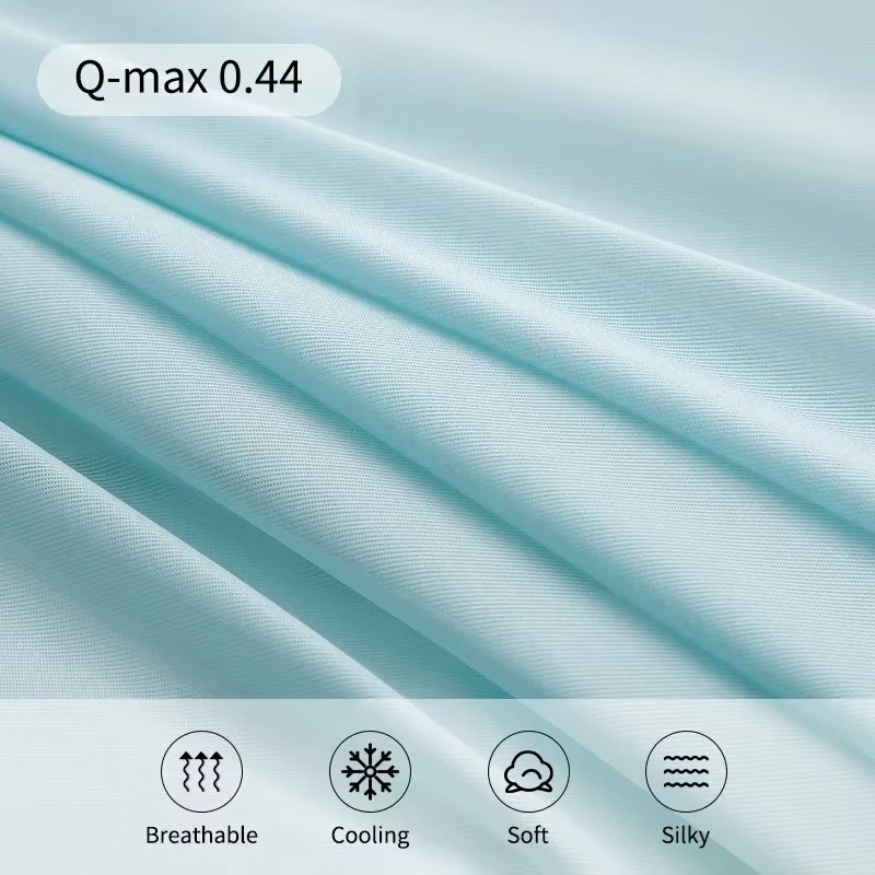 Air Condition Comforter for Summer Pure Color Ice Silk Cooling Blanket Lightweight and Smooth Twin/King Size Cold Quilt