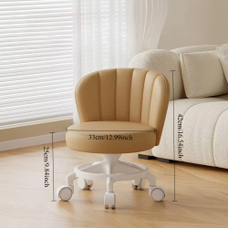 Anti-rollover Cardan Wheel Stool Pulley Low Stool Movable Back Chair Home Artifact Round Bench Pulley Portable Stool