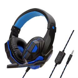 Wired PS4/PS5/Xbox/Smartphone/PC Headset Gaming Headset 120° Adjustable Headset with Noise Cancelling Microphone