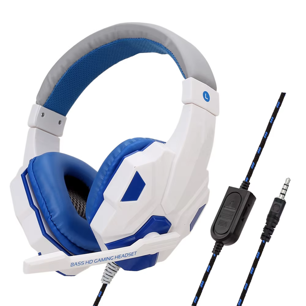 Wired PS4/PS5/Xbox/Smartphone/PC Headset Gaming Headset 120° Adjustable Headset with Noise Cancelling Microphone