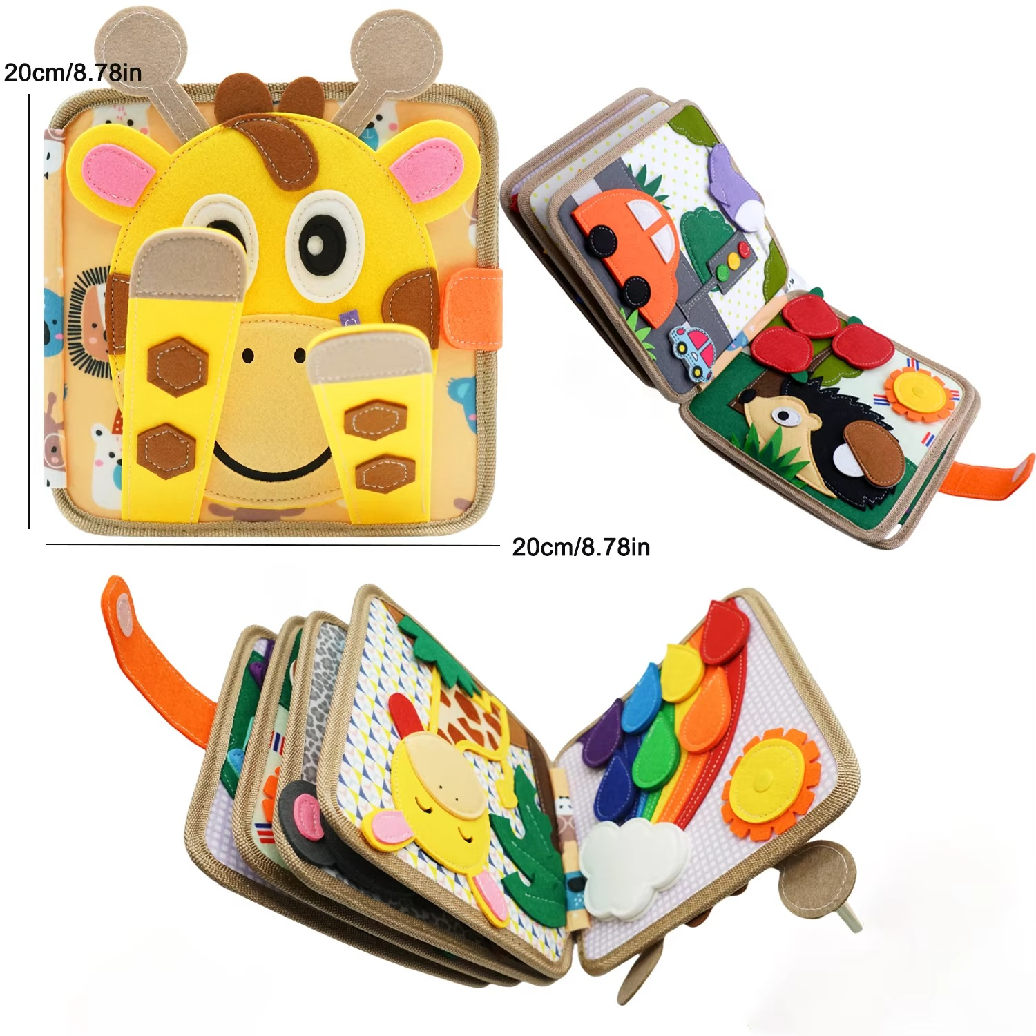 Baby Toy Soft 3D Cloth Book First Book Montessori Infant Early color Cognitive Educational Toys Learning Basic Life Skills Toys