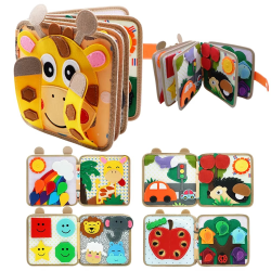 Baby Toy Soft 3D Cloth Book First Book Montessori Infant Early color Cognitive Educational Toys Learning Basic Life Skills Toys