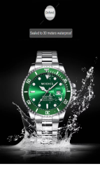 Green Water Ghost Fully Automatic Movement Quartz Watch Butterfly Buckle Calendar Luminous Waterproof Sports Trendy Watch
