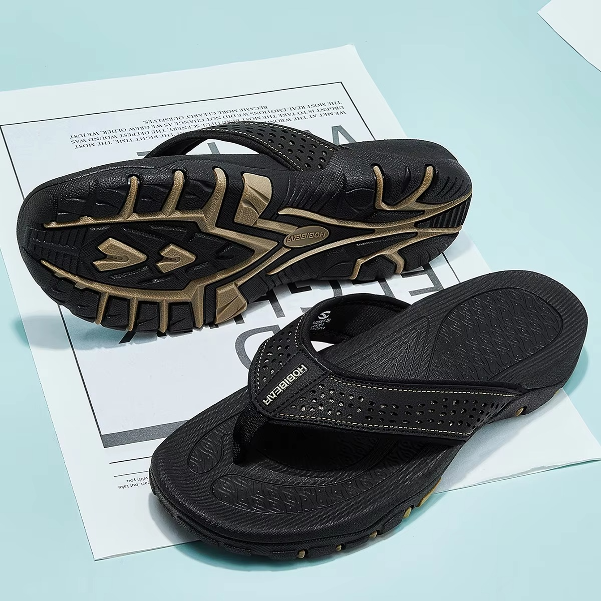 Mens Sport Flip Flops Comfort Casual Thong Sandals Outdoor Beach