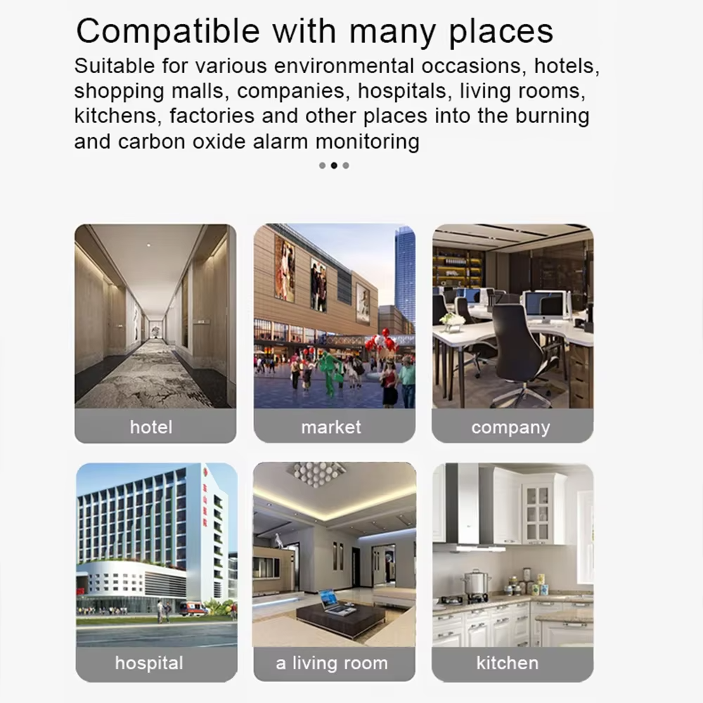 Tuya Smart Life Natural GAS CO Leak Carbon Monoxide Detector WIFI CH4 Methane Combustible Leakage Coal Home Alarm Sensor