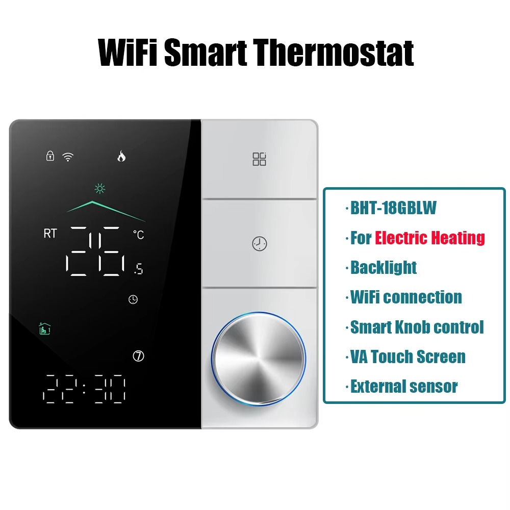 WiFi Smart Home Thermostat Floor Heating Water Gas Boiler Electric Heating Thermostat Programmable Knob Temperature Controller