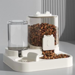 Automatic Feeder Dog Cat Food Bowl With Water Fountain Large Capacity Pet Food Storage Dispenser Container Puppy Pet Accessories