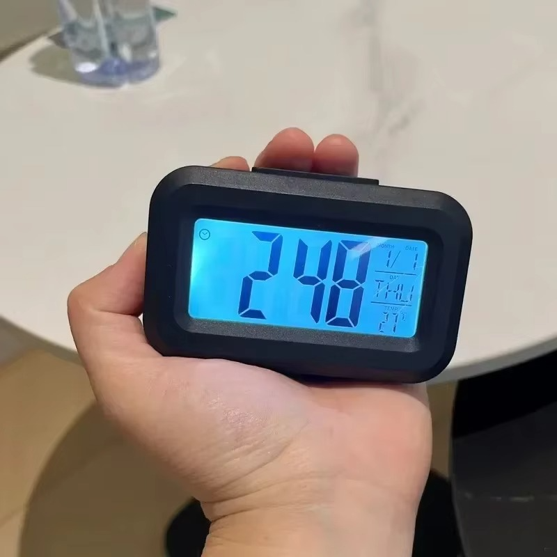 Desk Decorations Table Clock Bedroom Decoration Led Digital Alarm Clock Data Times Calendar Electronic Multi-function Desktop