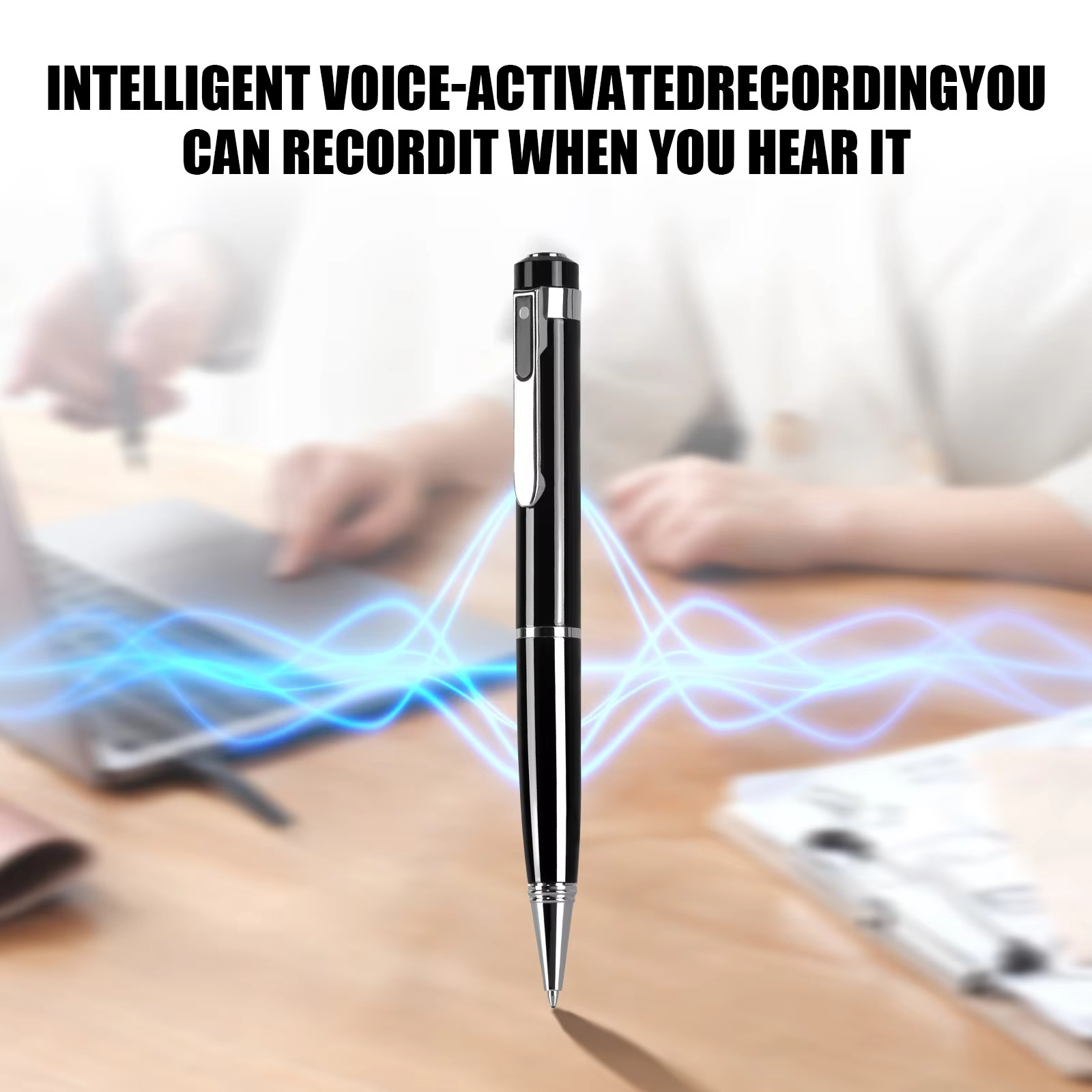 Mini Portable Voice Recorder Pen Video Audio Recording for Meeting Business Built in 32G Card