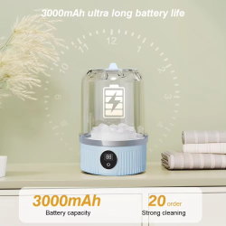 Rechargeable Mini Washing Machine Portable Underwear Washer Automatic Laundry Cup for Travel Home Dormitory Small Space Saver